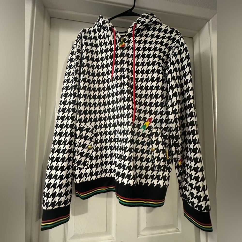 No Doubt 2009 tour zip up houndstooth hoodie